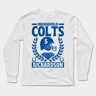 Indianapolis Colts Richardson 5 American Football Long Sleeve T-Shirt